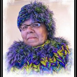 original handknitted scarf and hat #9